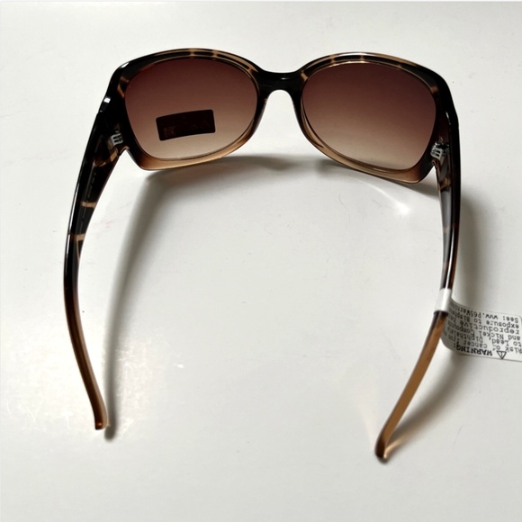 New GUESS Oversized Sunglasses GUF200 Acetate Brown Tortoise Shell main image 4
